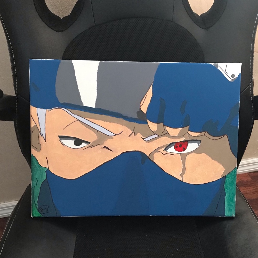 12x16 Kakashi Hatake Canvas Painting